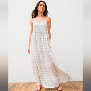Soma Tiered Challis Maxi Bra Dress